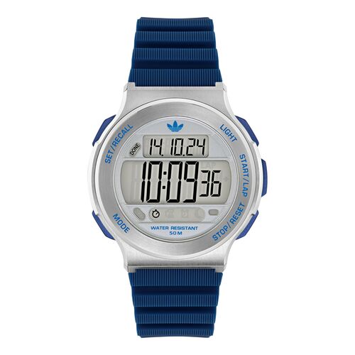 Adidas Unisex Uhr EXPRESSION THREE DIGITALSilikon blau AOFH25508