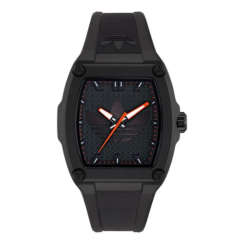 Adidas Unisex Uhr CITY TECH FIVE Kunststoff schwarz AOFH25509