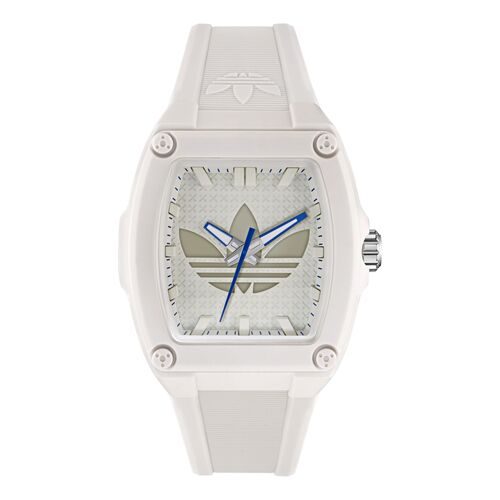 Adidas Unisex Uhr CITY TECH FIVE Kunststoff wei� AOFH25511