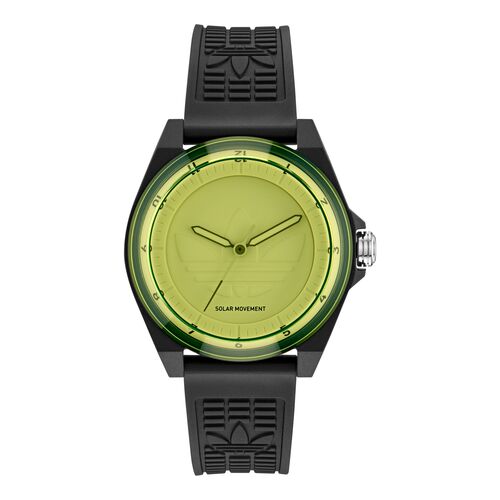 Adidas Unisex Uhr PROJECT FOUR SOLAR Kunststoff schwarz AOST25530