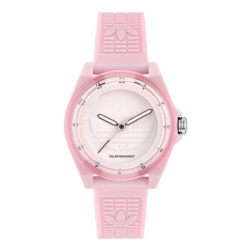 Adidas Unisex Uhr PROJECT FOUR SOLAR Kunststoff pink AOST25531