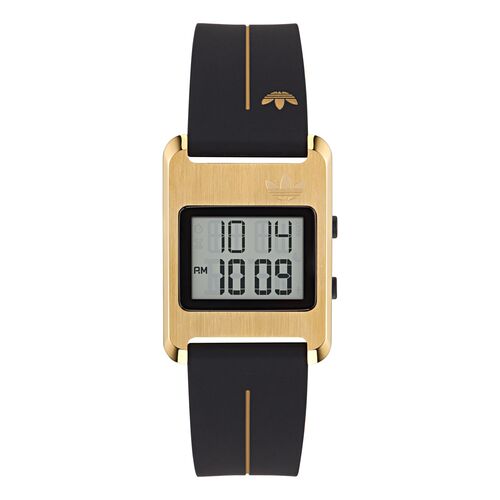 Adidas Unisex DIGITAL Uhr RETRO POP THREE Silikon schwarz AOST25534