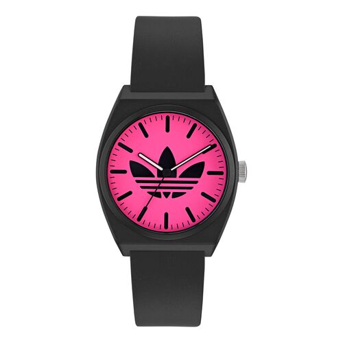 Adidas Unisex Uhr PROJECT TWO Kunststoff schwarz AOST25548