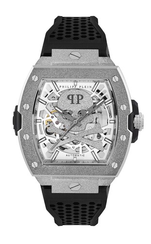 Philipp Plein Herren Uhr Automatik THE $KELETON FROSTED PWJFA0925 Silikon