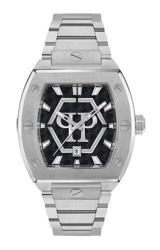 Philipp Plein Herren Uhr Analog Quarz The HEXAGON phantom PWPUA0725 Edelstahl
