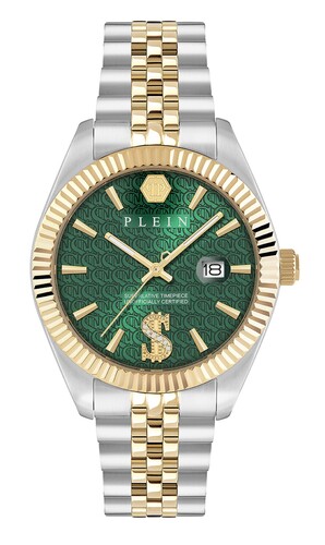 Philipp Plein Herren Uhr Analog Quarz DATE SUPERLATIVE PWMFA0825 Edelstahl