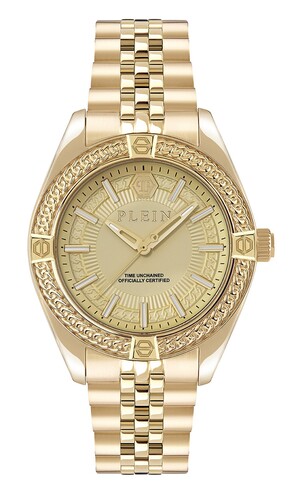 Philipp Plein Herren Uhr Analog Quarz PLEIN ICON CHAIN PWZFA0325 Edelstahl