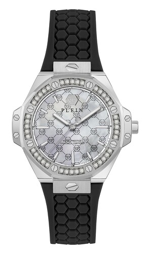 Philipp Plein Damen Uhr Analog Quarz PLEIN ROYAL PRESTIGE PW4FA0325 Silikon