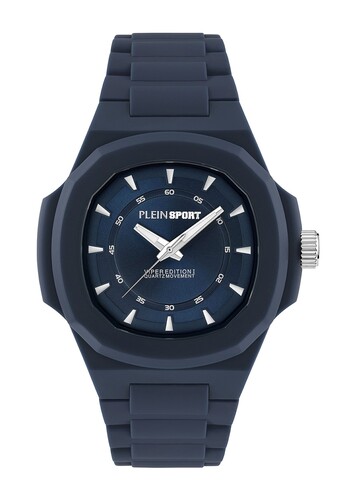 Plein Sport Unisex Uhr Analog Quarz VIPER EDITION I Blau PSOGA0125 Silikon
