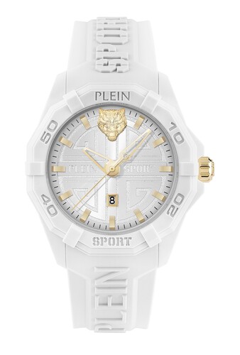 Plein Sport Damen Uhr Analog Quarz FEARLESS Wei� PSQGA0225 Silikon