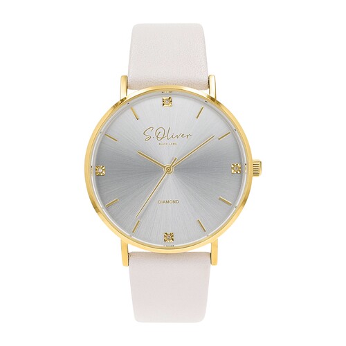 s.Oliver Damen Uhr Armbanduhr Leder 2040105
