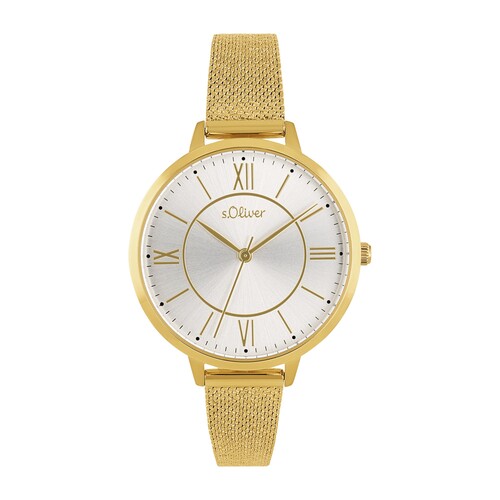 s.Oliver Damen Uhr Armbanduhr Edelstahl 2040108