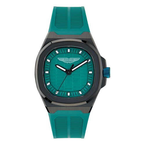 ASTON MARTIN Herren Uhr Analog Quarz AML ICON MTIG1F501 Silikon