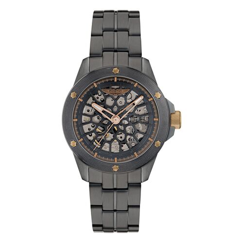 ASTON MARTIN Herren Automatik Uhr Armbanduhr AML THRILL MTRR1F503 Titan