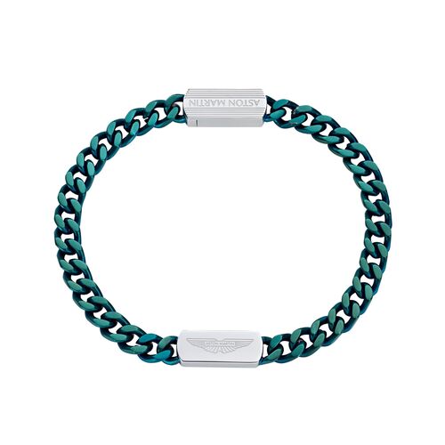 ASTON MARTIN Herren Armband Armkette Edelstahl Gr�n AML ICON MJIUF5BL5