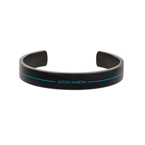 ASTON MARTIN Herren Armband Armreif Edelstahl Emaille schwarz AML ICON MJITF5BM0