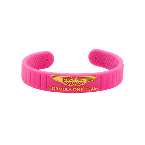 ASTON MARTIN Herren Armband Armreif Silikon pink AM FORMULA 1 MJFBF5BU2