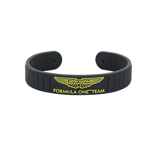ASTON MARTIN Herren Armband Armreif Silikon schwarz AM FORMULA 1 MJFBF5BU1