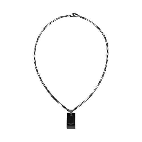 ASTON MARTIN Herren Halskette Edelstahl Anh�nger schwarz AML ICON MJIBF5NU1