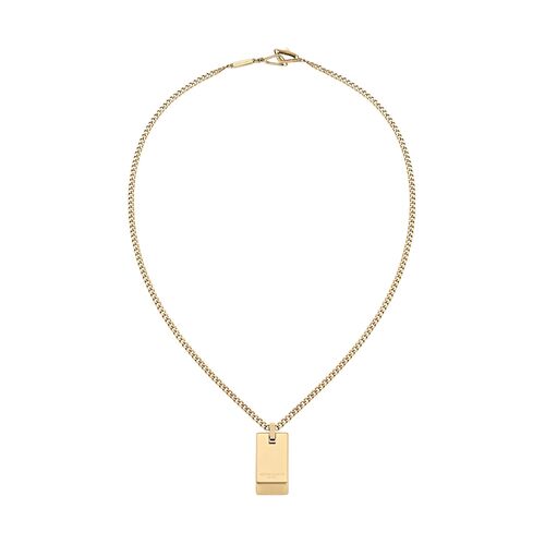 ASTON MARTIN Herren Halskette Edelstahl Anh�nger gold AML ICON MJIBF5NU2