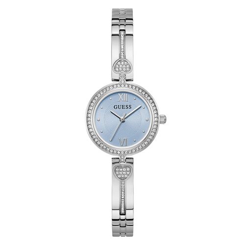 Guess Damen Uhr Armbanduhr LOVEY GW0655L4 Edelstahl silber