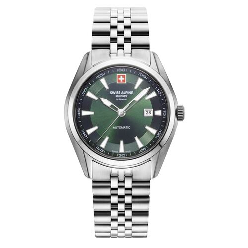 Swiss Alpine Military Herren Automatik Uhr Armbanduhr 7091.2134SAM Edelstahl