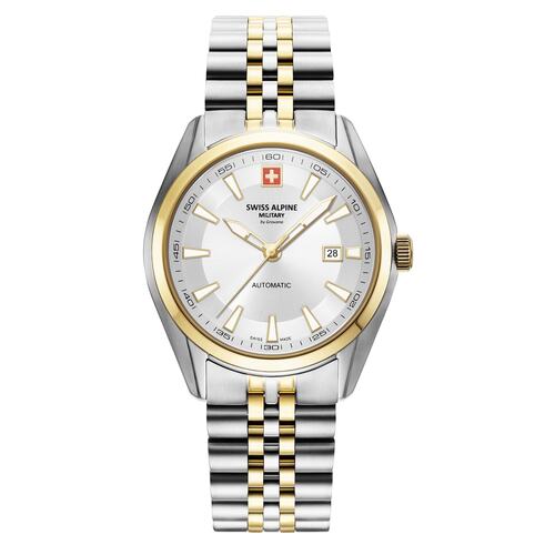 Swiss Alpine Military Herren Automatik Uhr Armbanduhr 7091.2142SAM Edelstahl