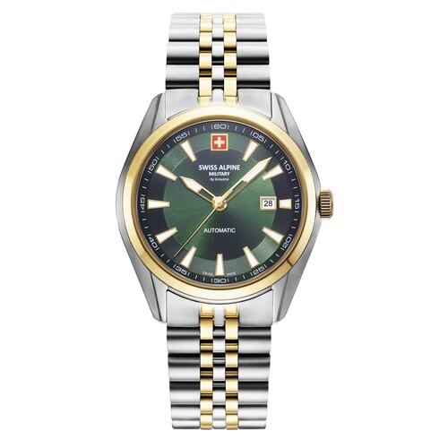 Swiss Alpine Military Herren Automatik Uhr Armbanduhr 7091.2144SAM Edelstahl