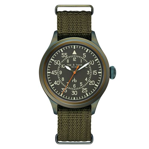 rag & bone Herren Analog Quarz Uhr Armbanduhr Archer RBG250029 Nylon