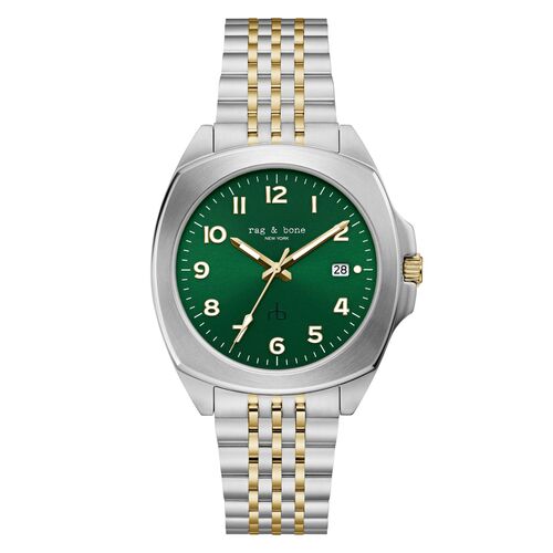 rag & bone Herren Analog Quarz Uhr Armbanduhr Bleeker RBG250031 Edelstahl