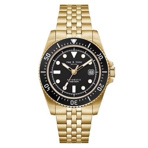 rag & bone Herren Analog Uhr Armbanduhr Rowan Automatic RBG250037 Edelstahl