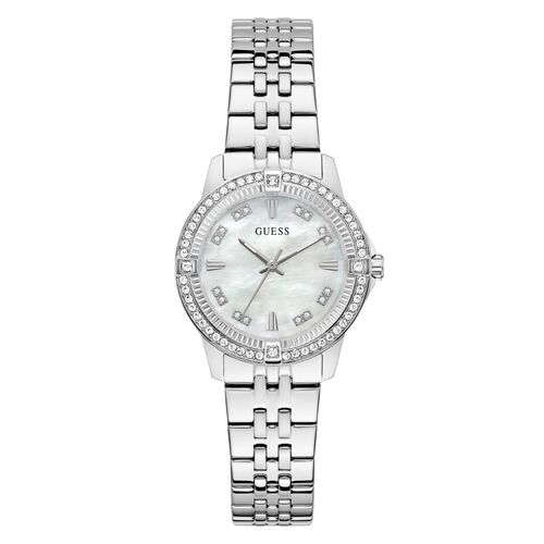 Guess Damen Uhr Armbanduhr COLETTE GW1027L1 Edelstahl silber