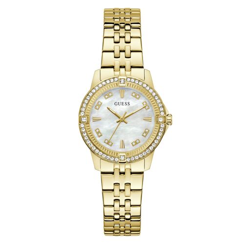 Guess Damen Uhr Armbanduhr COLETTE GW1027L2 Edelstahl gold