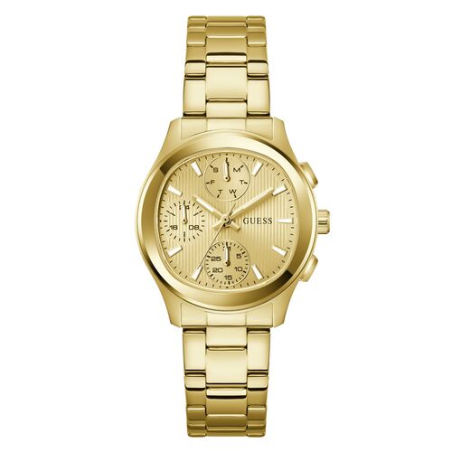 Guess Damen Uhr Armbanduhr BIRDIE GW1031L2 Edelstahl gold