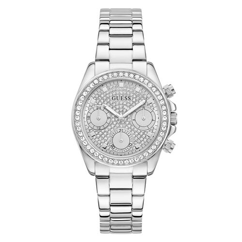 Guess Damen Uhr Armbanduhr VICTORIA GW1037L1 Edelstahl silber