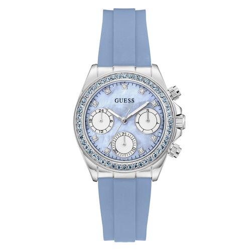 Guess Damen Uhr Armbanduhr VICTORIA GW1038L1 Silikon