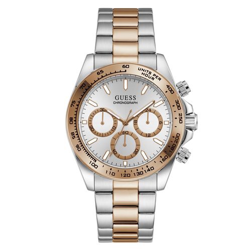 Guess Herren Uhr Armbanduhr ARTHUR GW1058G6 Edelstahl bicolor