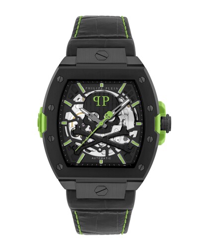 Philipp Plein Herren Uhr Automatik THE $KELETON 2.0 PWJFA1426 Leder