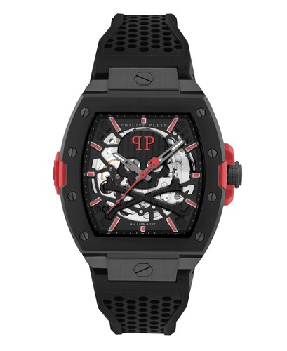 Philipp Plein Herren Uhr Automatik THE $KELETON 2.0 PWJFA1626 Silikon
