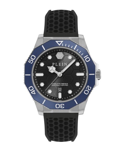 Philipp Plein Herren Uhr Analog Quarz AQUASTORM PW2GA0126 Silikon