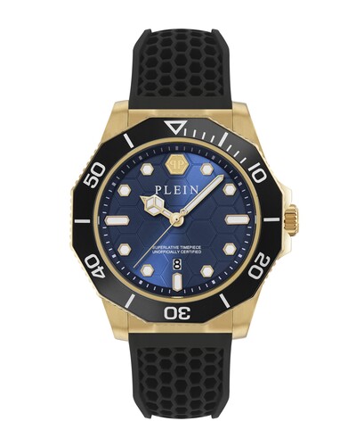 Philipp Plein Herren Uhr Analog Quarz AQUASTORM PW2GA0226 Silikon