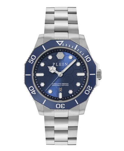 Philipp Plein Herren Uhr Analog Quarz AQUASTORM PW2GA0426 Edelstahl