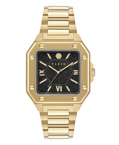 Philipp Plein Herren Uhr Analog Quarz PLEIN EDGE PWYGA0426 Edelstahl