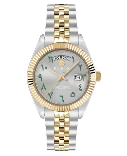 Philipp Plein Herren Uhr Analog Quarz DATE SUPERLATIVE PWPNA0926 Edelstahl