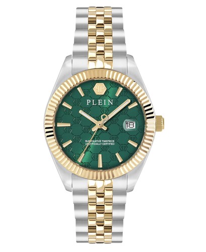 Philipp Plein Damen Uhr Analog Quarz DATE SUPERLATIVE PWYFA0926 Edelstahl