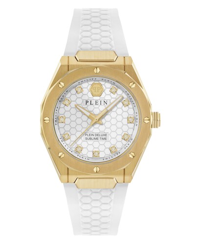 Philipp Plein Damen Uhr Analog Quarz PLEIN DELUXE LADY PWVGA0226 Silikon