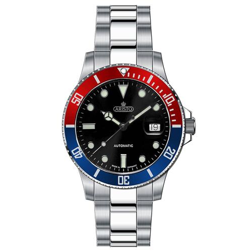 ARISTO Herren Armbanduhr Taucheruhr Aquaristo Automatic 4H98294-P Sport Diver