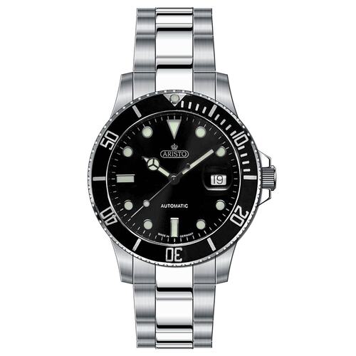 ARISTO Herren Armbanduhr Taucheruhr Aquaristo Automatic 4H98294-S Klassik Diver
