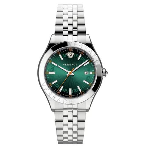 Versace Herren Uhr Armbanduhr Edelstahl Hellenyium VEVK01021