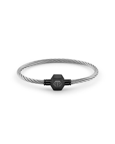 Philipp Plein Herren Armband Edelstahl IP Gun silber PLEIN ENIGMA S PJ6GA04BS